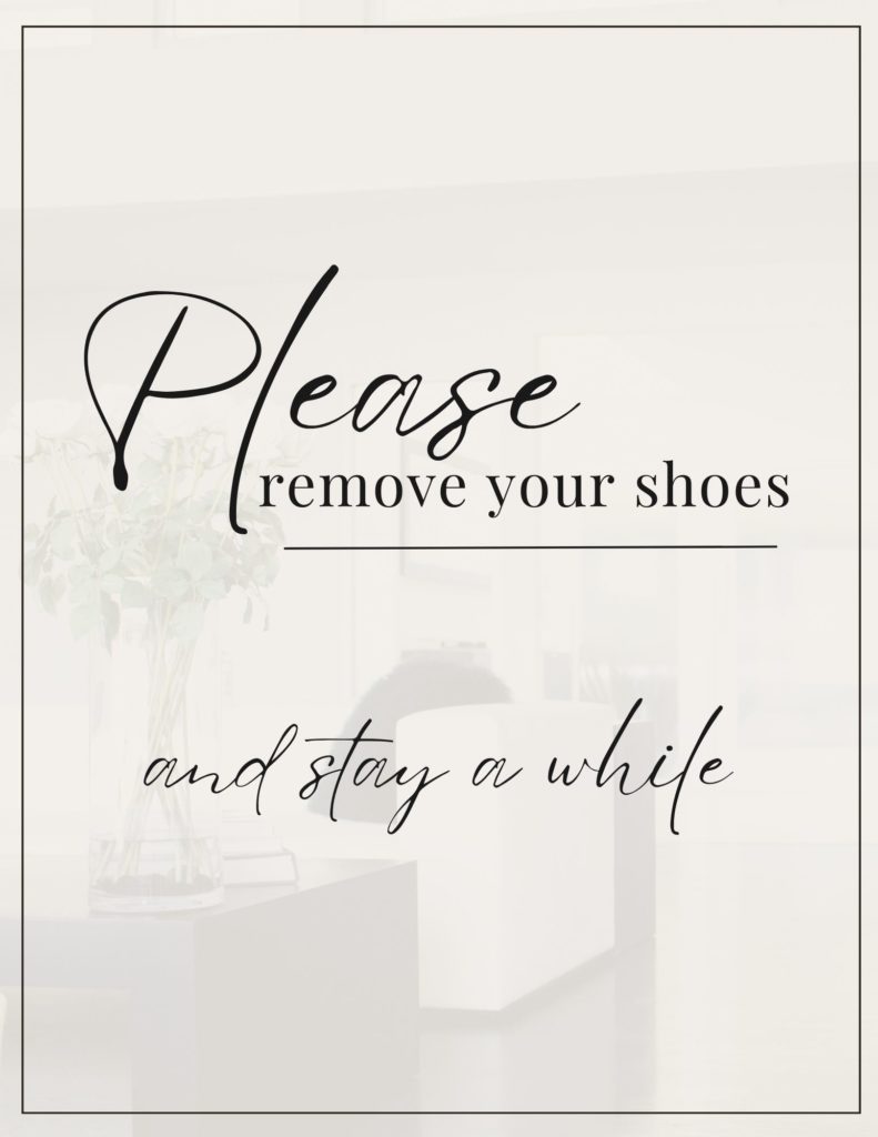 Shoe Sign - Beige